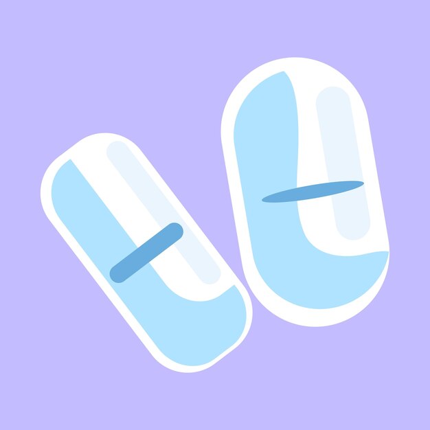 Ícone de cápsula médica vetorial Ícone de medicamento