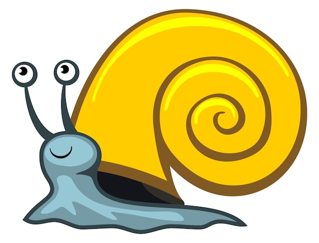 Ícone de caracol shell animal personagem de desenho animado engraçado