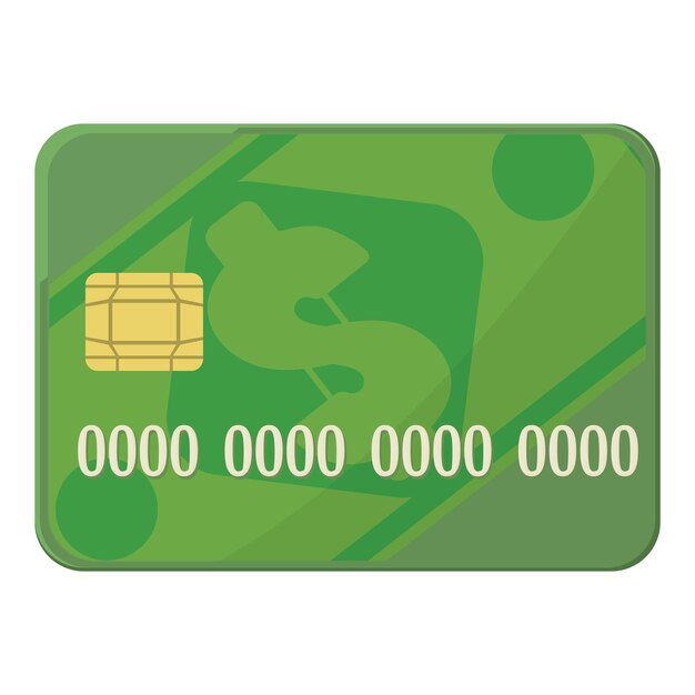 Vetor Ícone de cartão de crédito ilustração em desenho animado do ícone vetorial do cartão de credito para a web