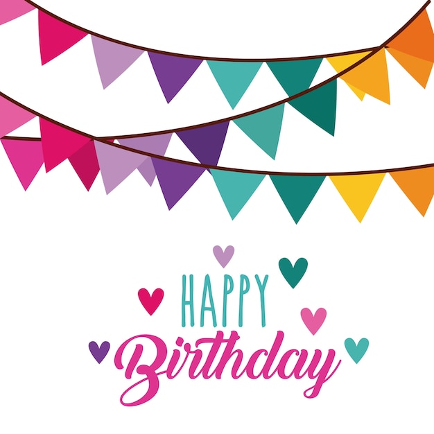 Ícone de cartão de feliz aniversário comemoração