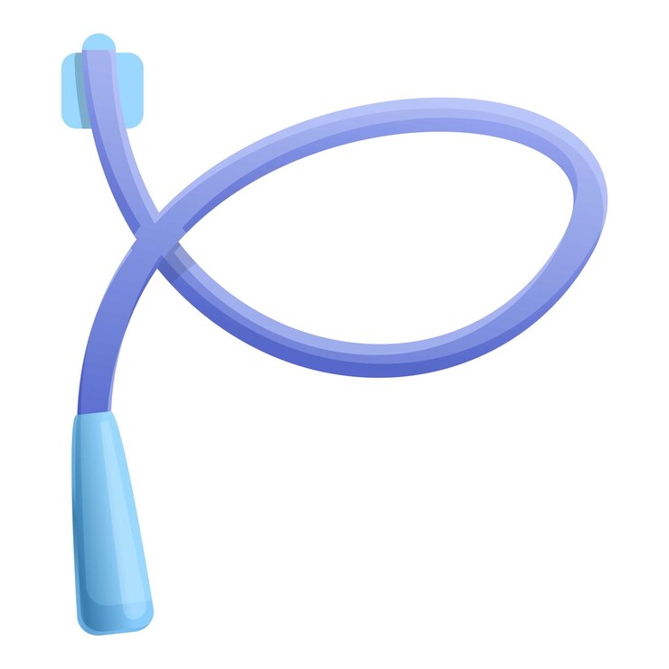 Vetor ícone de cateter de tubo desenho animado de ícone vetorial de cateter de tubo para web design isolado em fundo branco
