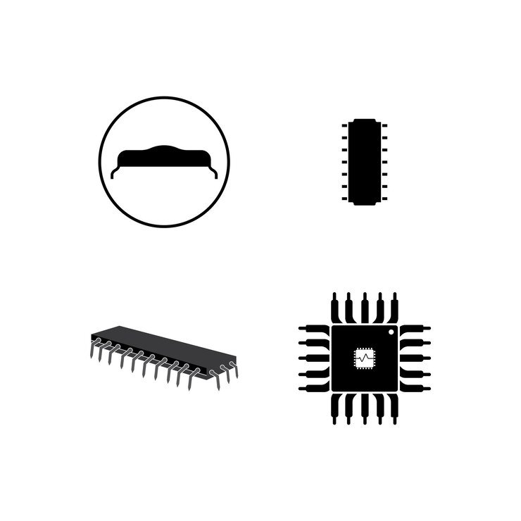 Vetor ícone de chip