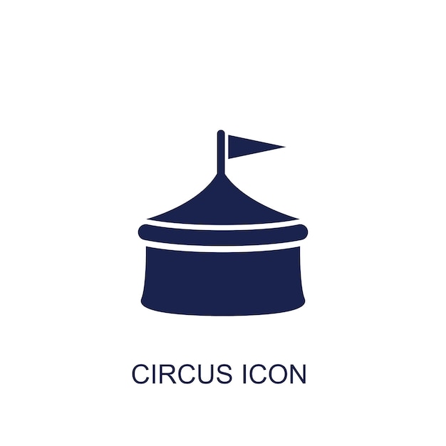 ícone de circo fundo branco