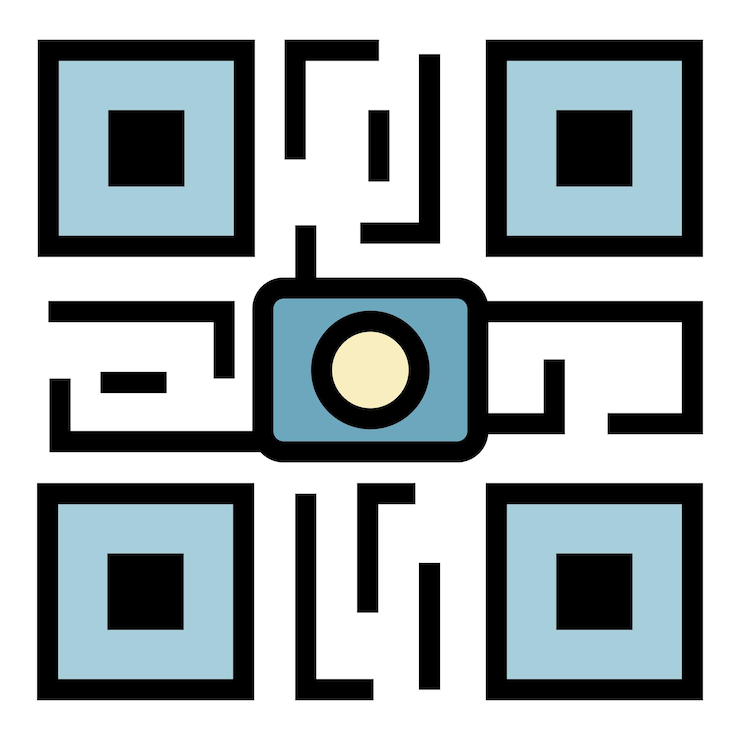 Vetor ícone de código qr contorno ícone de vetor de código qr cor plana isolada