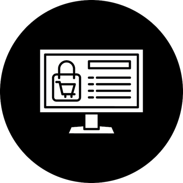 Ícone de comércio eletrónico