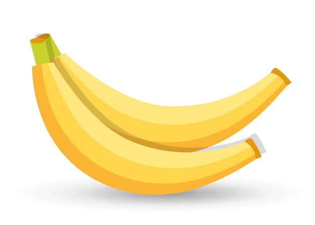 Ícone de comida orgânica saudável de fruta banana