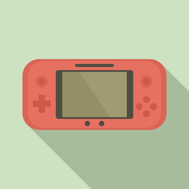 Vetor ícone de console vermelho ilustração plana do ícone vetor de console vermelho para web design