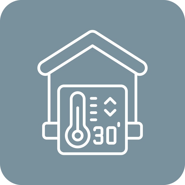 Vetor Ícone de controlo de temperatura