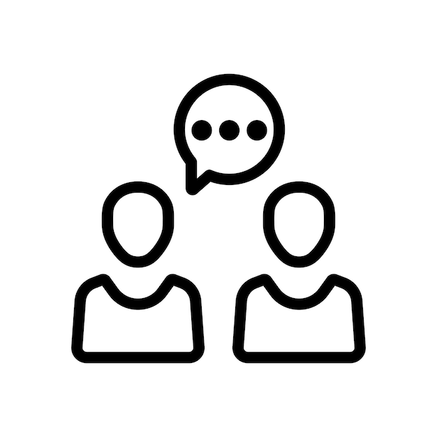 Ícone de conversa de negócios