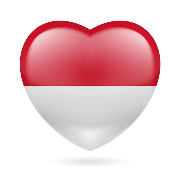 Ícone de coração da indonésia