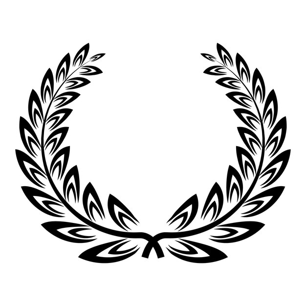 Vetor Ícone de coroa de flores certificada ilustração simples do ícone de vetor de coroa de flores certificada para web