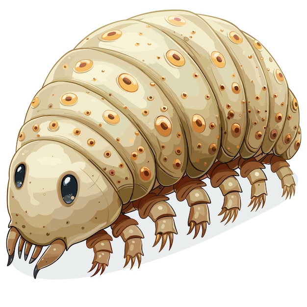 Ícone de desenho animado isopods isolado em fundo transparente para designer