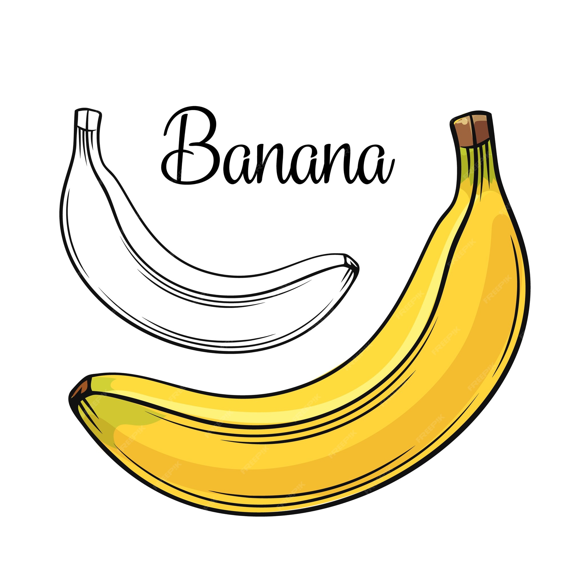 Desenho Banana Imagens – Download Grátis no Freepik
