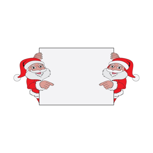 Ícone de design de ilustrações vetoriais de papai noel