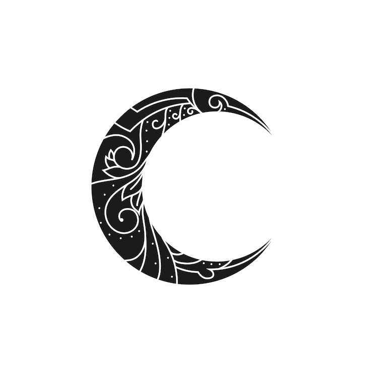 Vetor ícone de design de logotipo de vetor tribal preto e sinal tribal