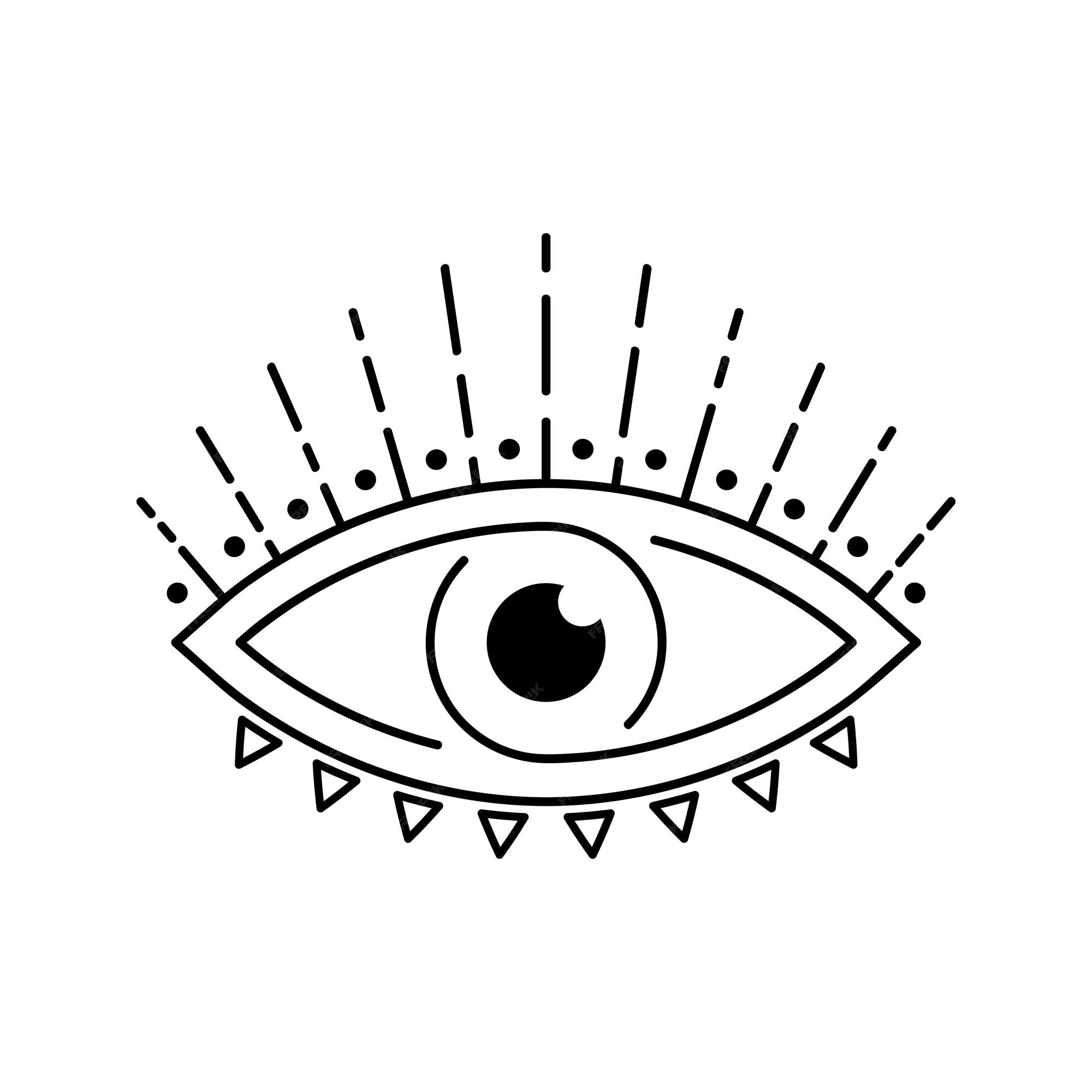 Desenho De Tatuagem Com Olhos Chorando. Ilustração Vetorial Ilustração do  Vetor - Ilustração de projeto, logotipo: 289163515