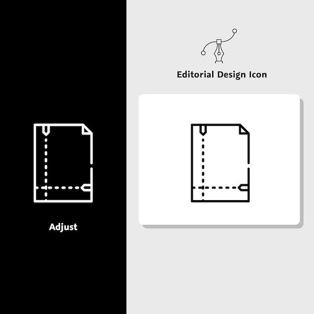 Vetor Ícone de design editorial ícone de design vetorial