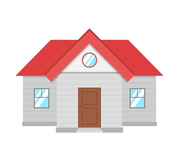 Vetor ícone de design plano de casa