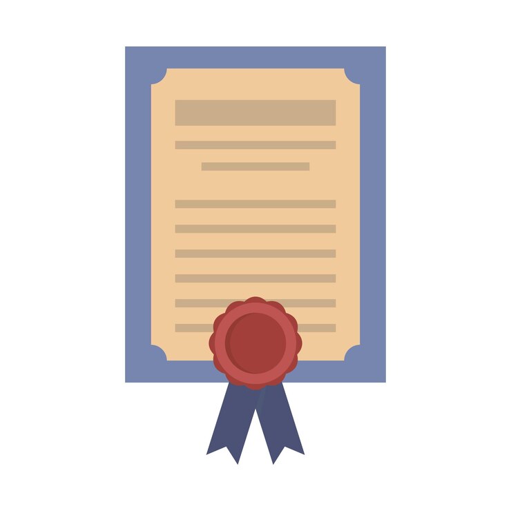 Vetor ícone de diploma de negócios ilustração plana do ícone vetor de diploma de negócios para web design
