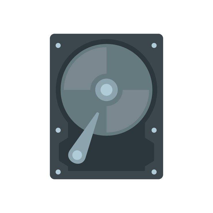 Vetor ícone de disco rígido ilustração plana de ícone vetorial de disco rí gido para design web