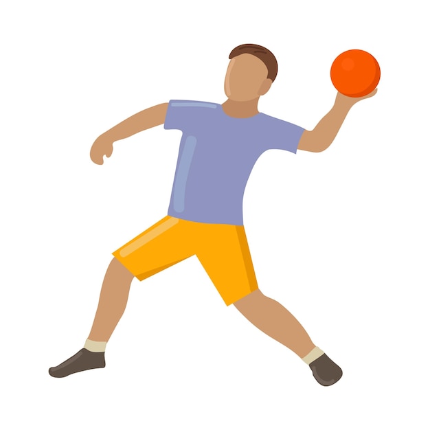 Ícone de dodgeball clipart avatar logotipo ilustração vetorial isolada