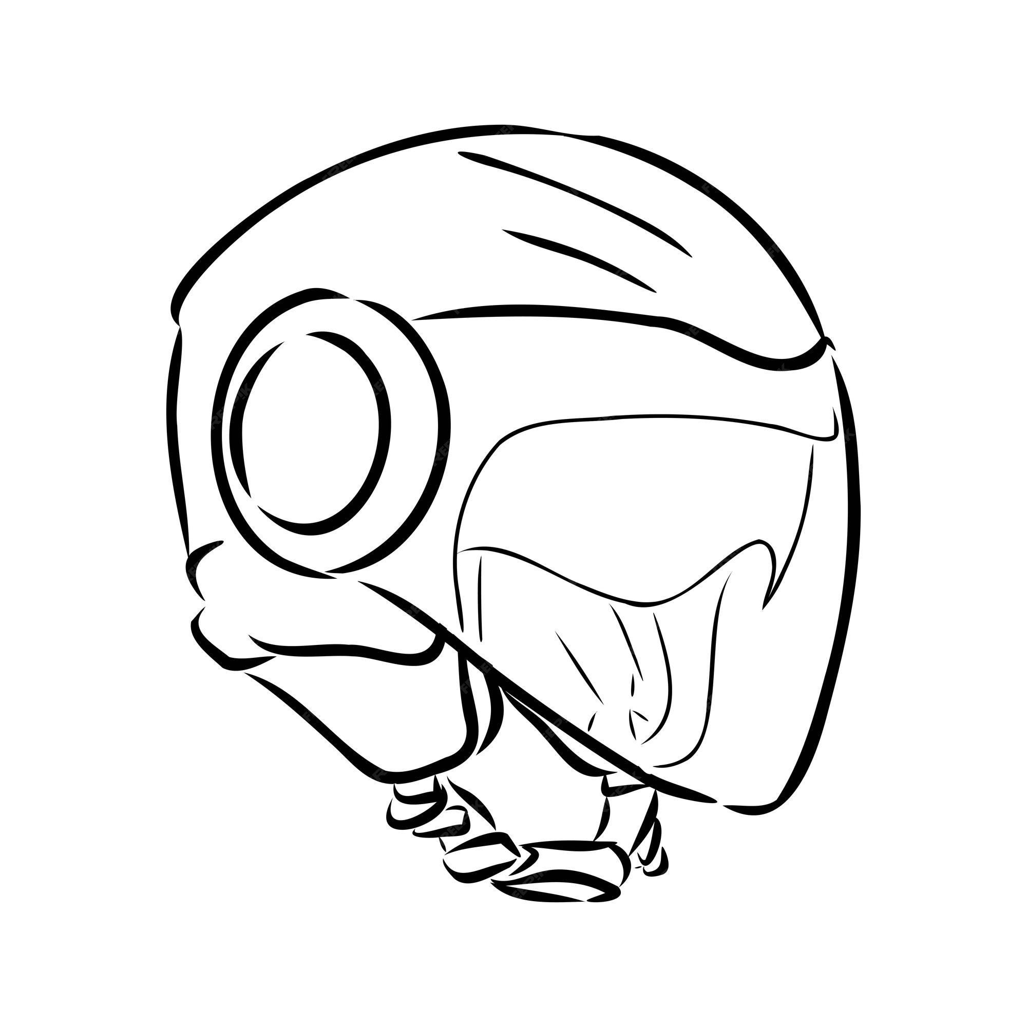 Desenho de ilustração vetorial desenhada à mão para moto de