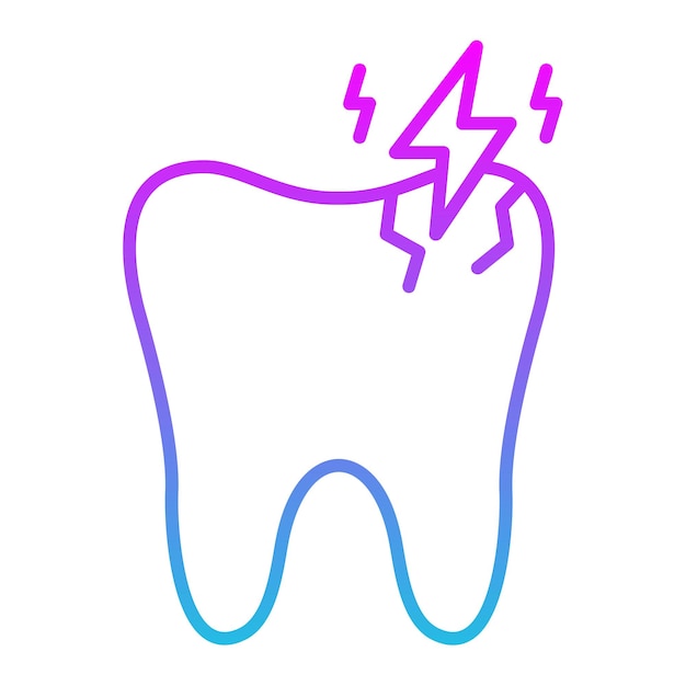 Vetor Ícone de dor de dente