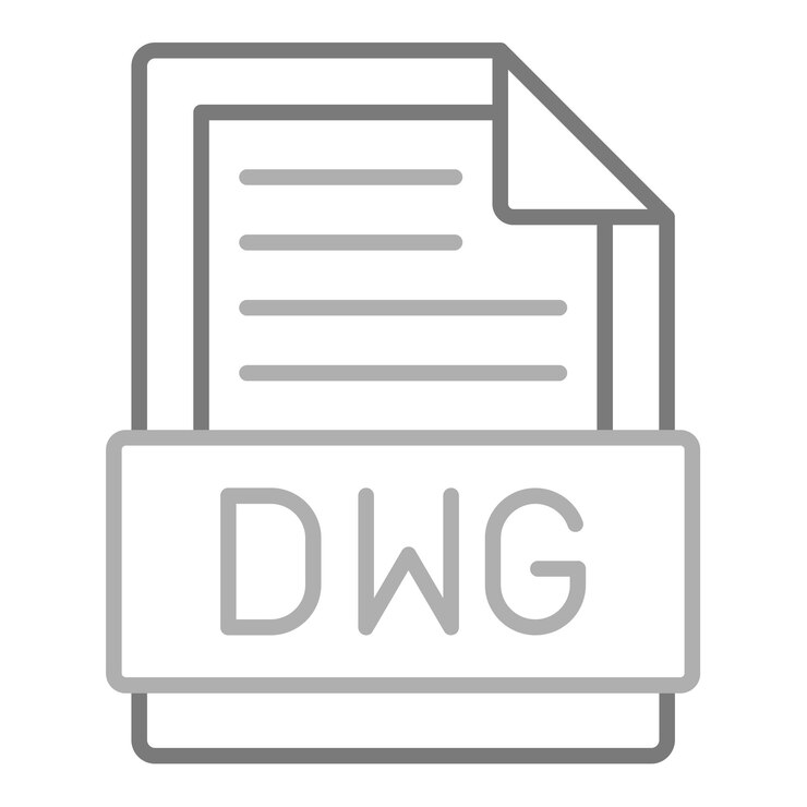 Vetor ícone de dwg