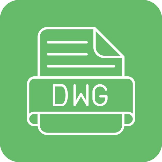 Vetor Ícone de dwg