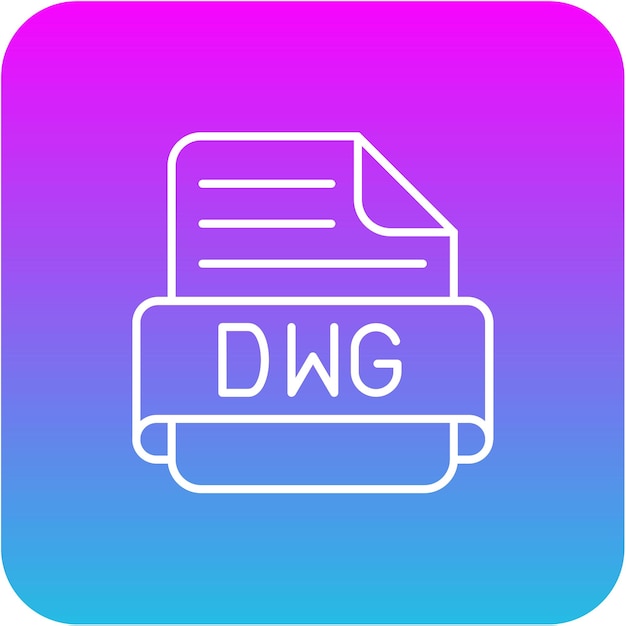 Vetor Ícone de dwg