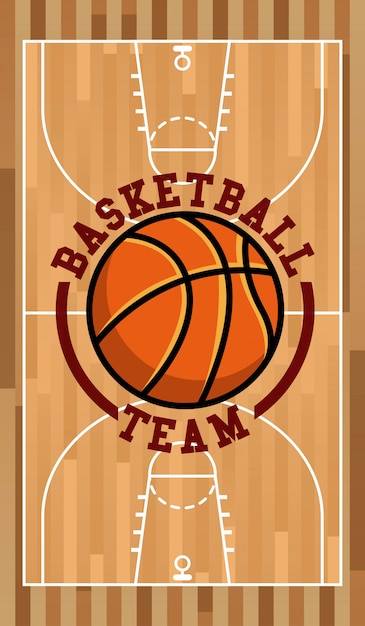 Ícone de emblema de esporte de basquete