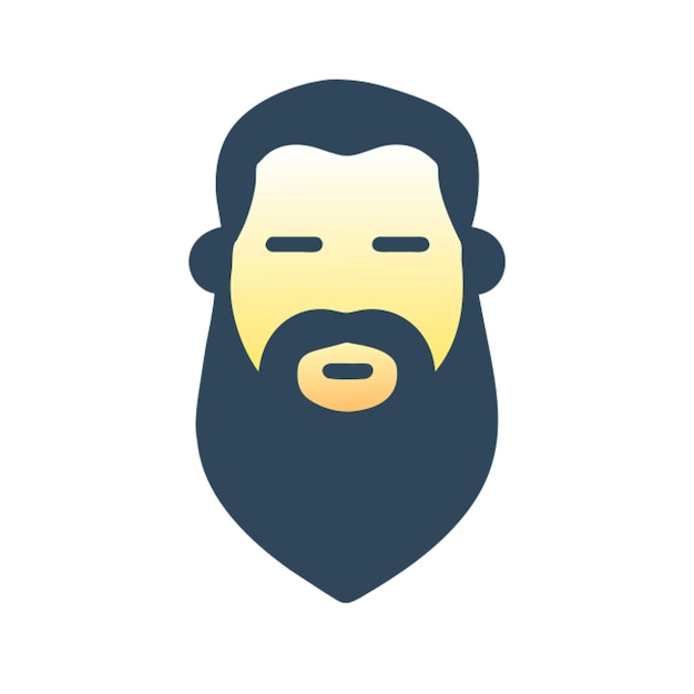 ícone de emoji de barba
