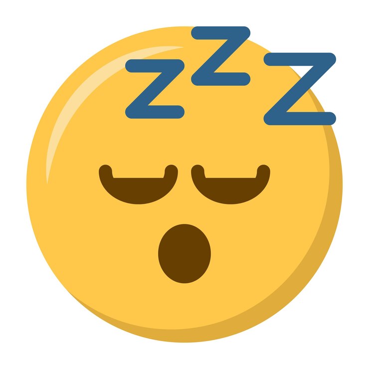 Ícone de emoji de rosto adormecido