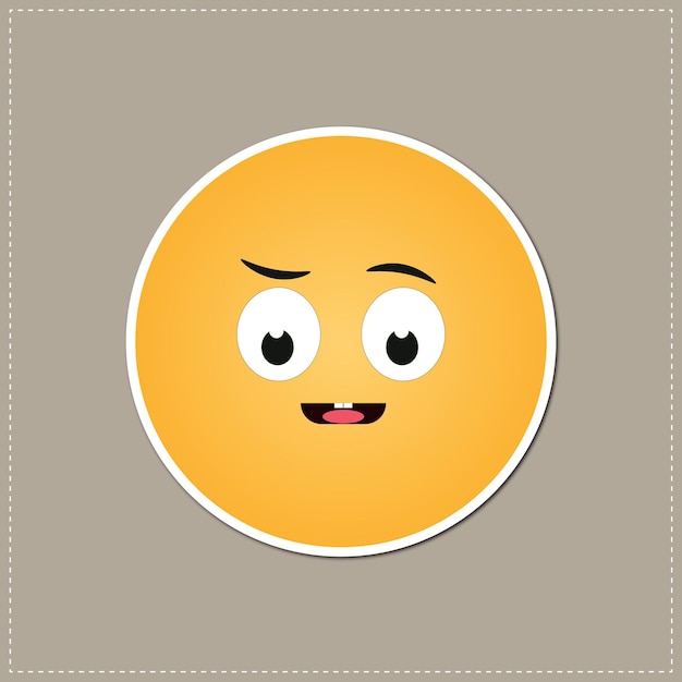 Ícone de emoji vetorial livre