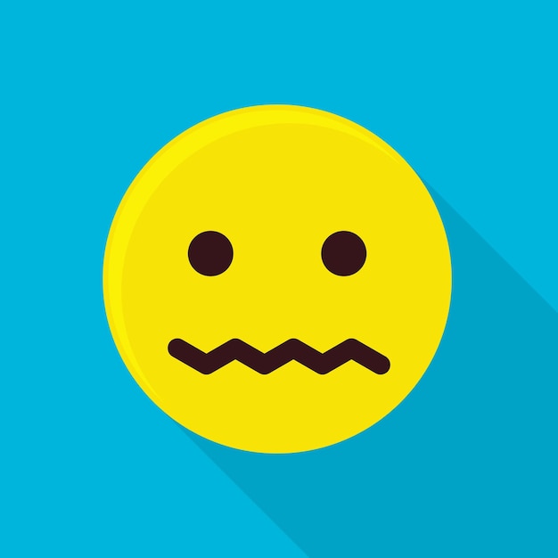 Vetor Ícone de emoticon triste ilustração plana do ícone vetor emoticon triste para web