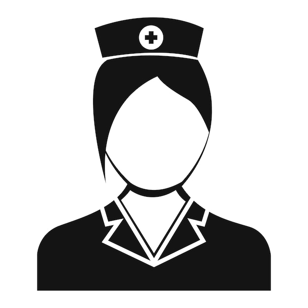 Vetor Ícone de enfermeira de pessoas ilustração simples de ícone vetorial de enfermeiro de pessoas para design web