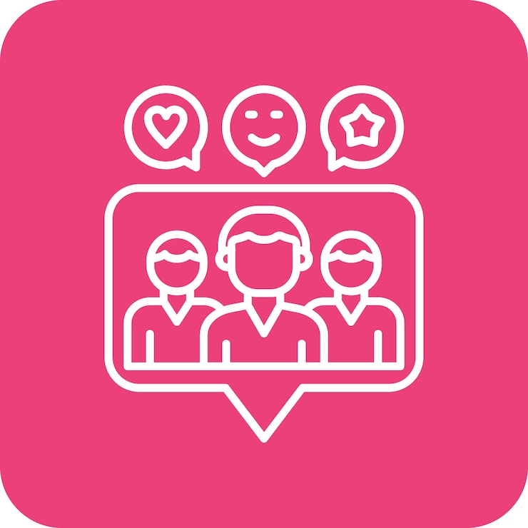 Vetor ícone de engajamento social
