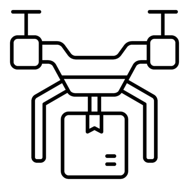Ícone de entrega de drones