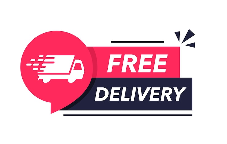 Vetor ícone de entrega gratuita logotipo do serviço de entrega gratuita