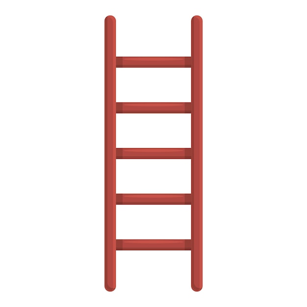 Vetor Ícone de escada dobrável desenho animado de ícone vetor de escada dobrável para web design isolado em fundo branco