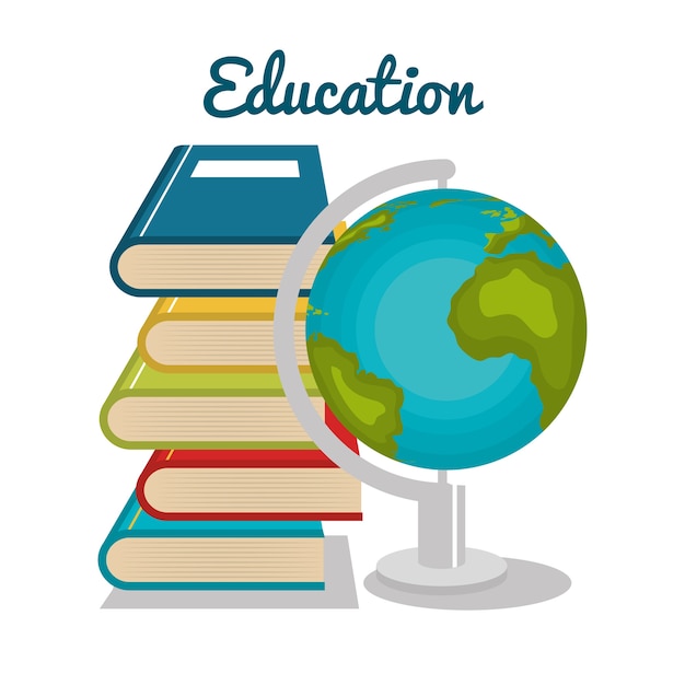 ícone de escola do planeta Terra