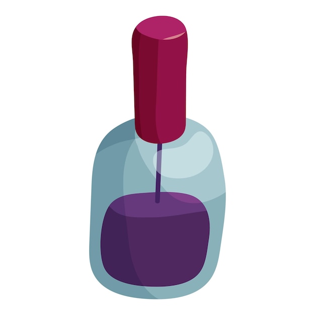 Vetor Ícone de esmalte de unhas ilustração de desenho animado de ícone vetorial de esgalte de unhas para a web