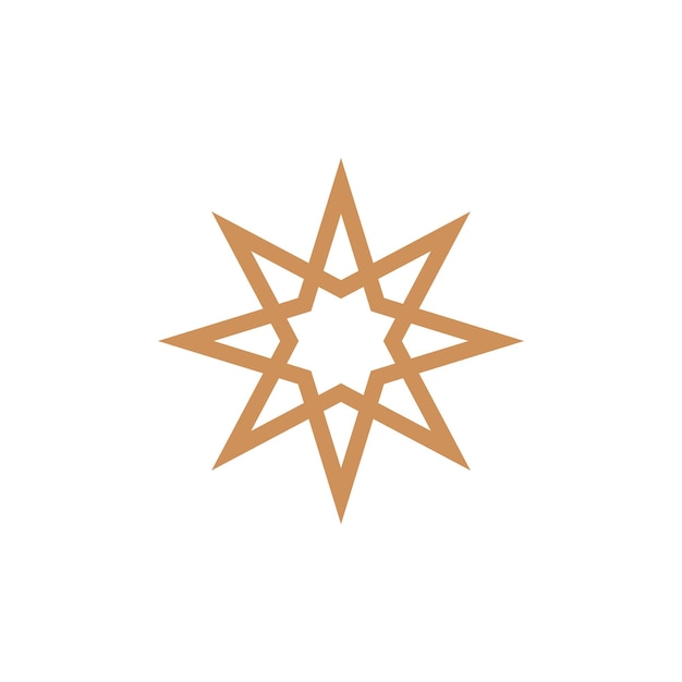 Ícone de estrela em design plano moderno