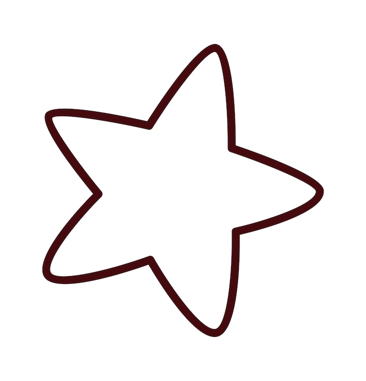 Vetor ícone de estrela forrada