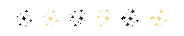 Vetor ícone de estrela ícone de conjunto estrelas douradas ícone de estrelas constellation estrelas simples em estilo de design vetorial