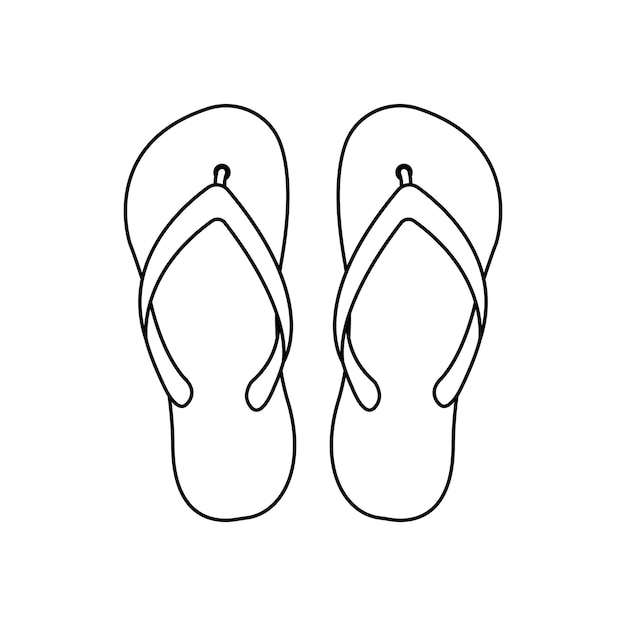 Vetor Ícone de flip-flops