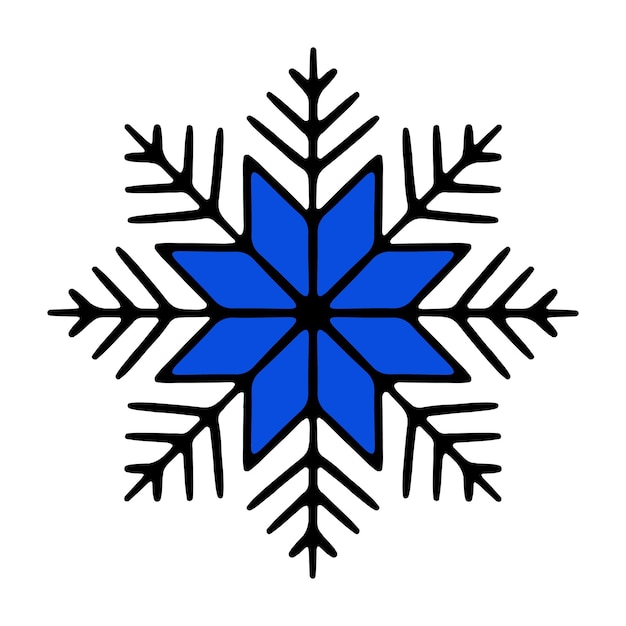 Ícone de floco de neve coleção isolada de floco de neve fundo de gelo ícone de natal feriado ano novo natal comemorar dia novo ano 2024 ilustração vetorial