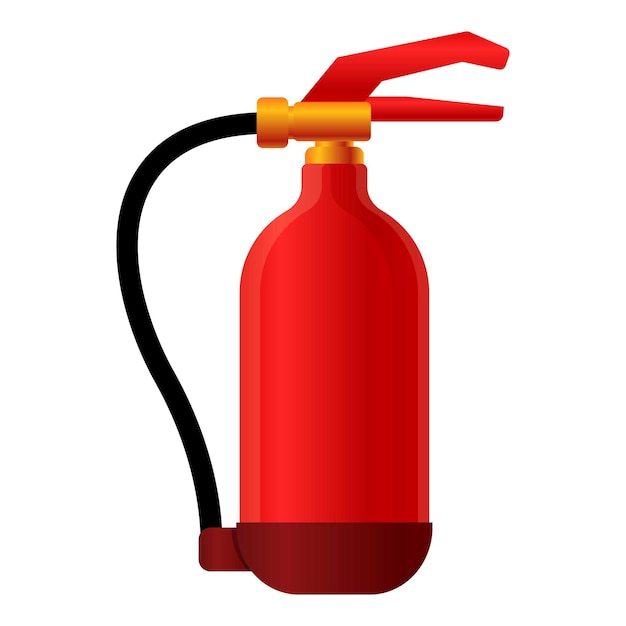 Ícone de fogo de equipamento de segurança Ícone de vetor de fogo de equipamentos de segurança para design web isolado em fundo branco