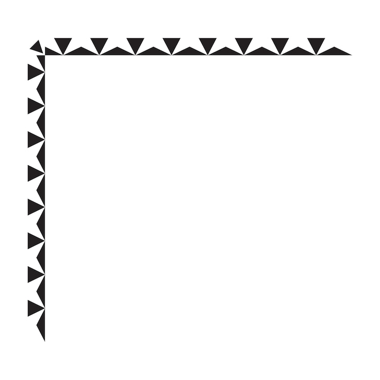 Vetor ícone de forma de borda de moldura de canto para elemento decorativo doodle vintage para design