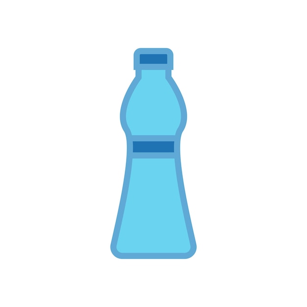 Vetor Ícone de garrafa de água modelo de vetor logotipo coleção moderna design plano